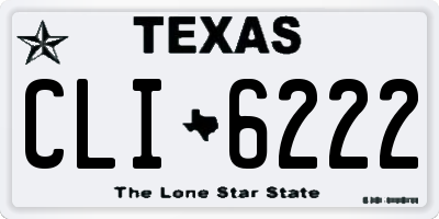 TX license plate CLI6222