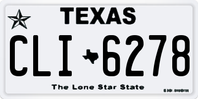 TX license plate CLI6278