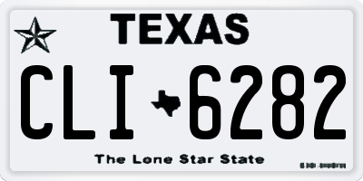 TX license plate CLI6282