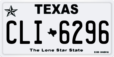 TX license plate CLI6296