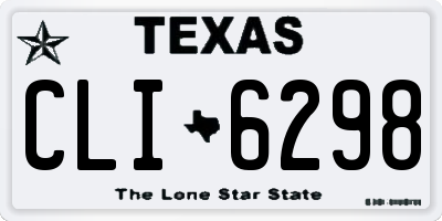 TX license plate CLI6298