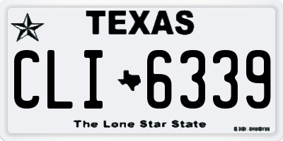 TX license plate CLI6339