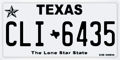 TX license plate CLI6435