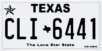 TX license plate CLI6441