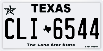 TX license plate CLI6544