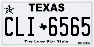TX license plate CLI6565