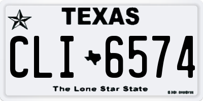 TX license plate CLI6574