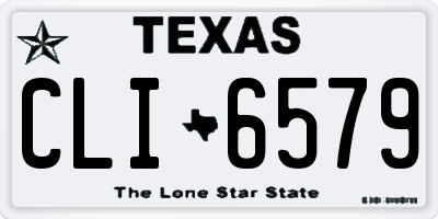 TX license plate CLI6579