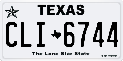TX license plate CLI6744