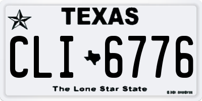 TX license plate CLI6776