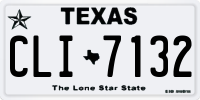 TX license plate CLI7132
