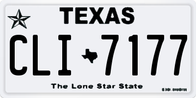 TX license plate CLI7177