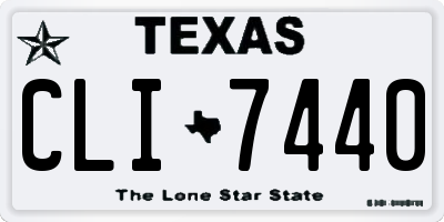 TX license plate CLI7440