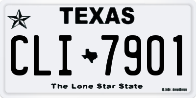 TX license plate CLI7901