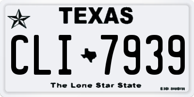 TX license plate CLI7939