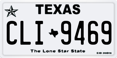 TX license plate CLI9469