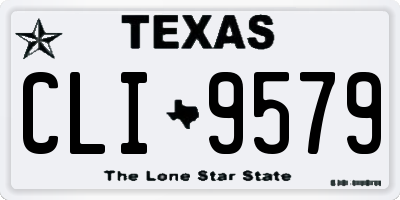 TX license plate CLI9579