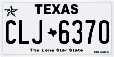 TX license plate CLJ6370