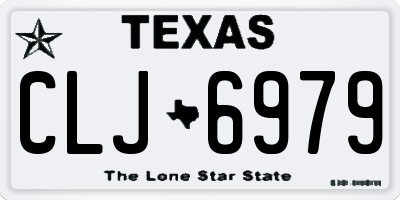 TX license plate CLJ6979