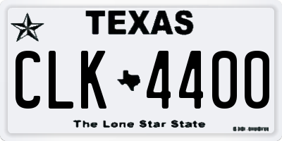 TX license plate CLK4400