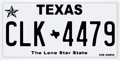 TX license plate CLK4479