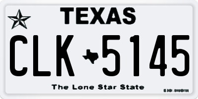 TX license plate CLK5145