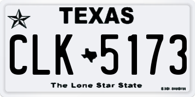 TX license plate CLK5173