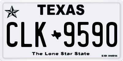 TX license plate CLK9590