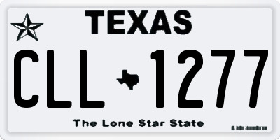 TX license plate CLL1277