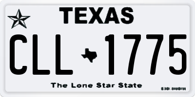 TX license plate CLL1775