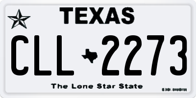 TX license plate CLL2273