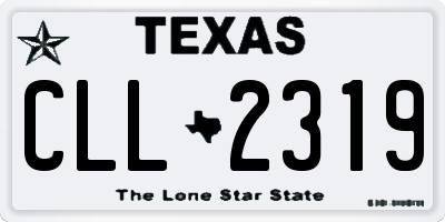 TX license plate CLL2319