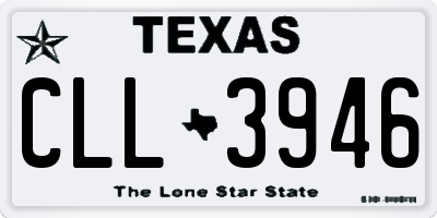 TX license plate CLL3946