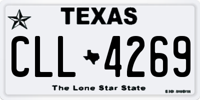 TX license plate CLL4269