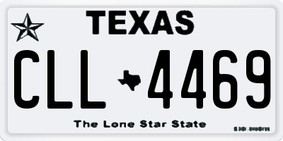 TX license plate CLL4469