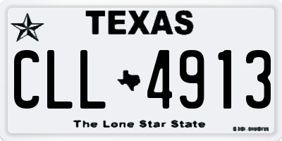 TX license plate CLL4913