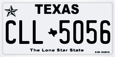 TX license plate CLL5056