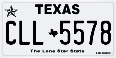 TX license plate CLL5578