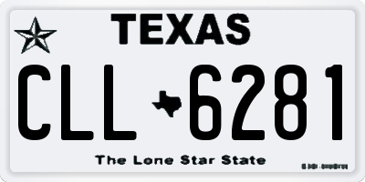 TX license plate CLL6281
