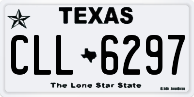TX license plate CLL6297