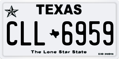 TX license plate CLL6959