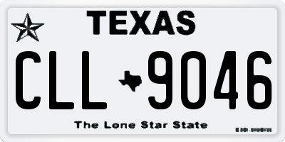TX license plate CLL9046