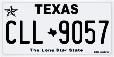 TX license plate CLL9057