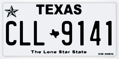 TX license plate CLL9141