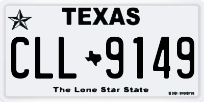 TX license plate CLL9149