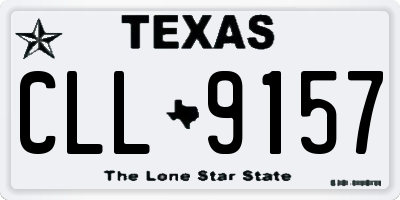 TX license plate CLL9157
