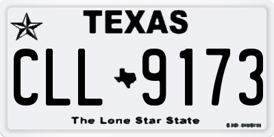 TX license plate CLL9173