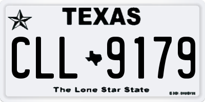TX license plate CLL9179