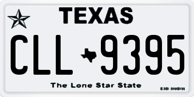 TX license plate CLL9395