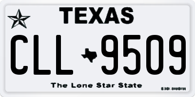 TX license plate CLL9509